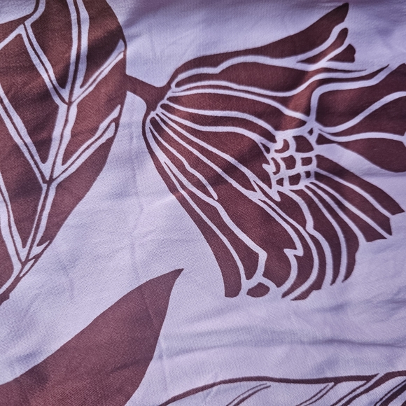 Anthropologie Purple & Brown Wide Leg Pants - Picture 4 of 11